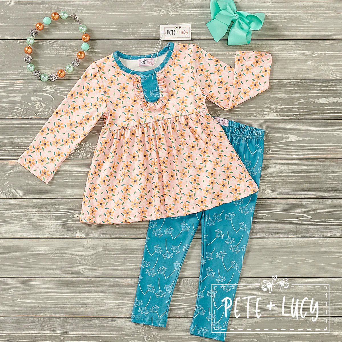 Chloe Floral 2-Piece Pants Set by Pete + Lucy