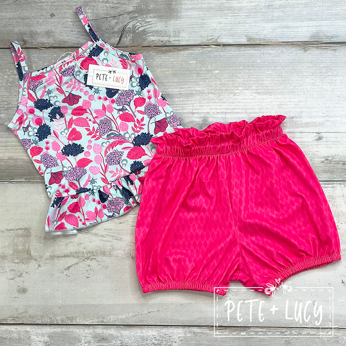 Flower Friends Short Set by Pete + Lucy