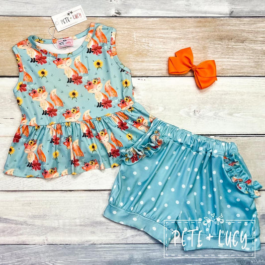Happy Fox Short Set by Pete + Lucy
