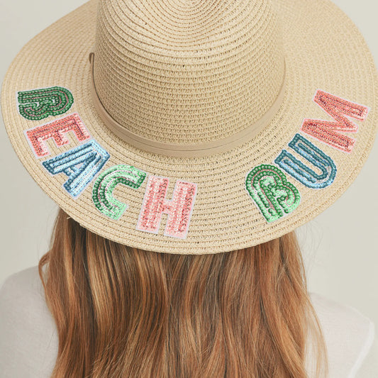 Beach Bum Sequin Sun Hat