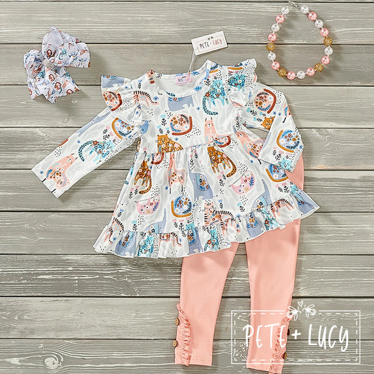 Into the Wild 2-Piece Pants Set- Long Sleeve by Pete + Lucy