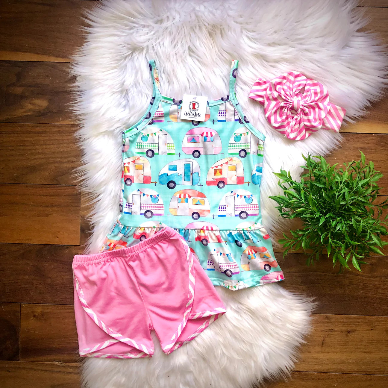 Retro Camper Short Set by Wellie Kate