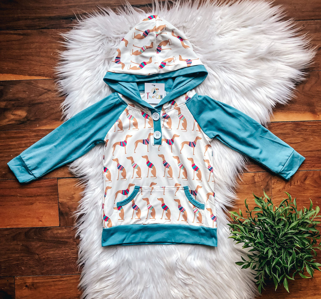 Happy Hounds Hoodie by TwoCan