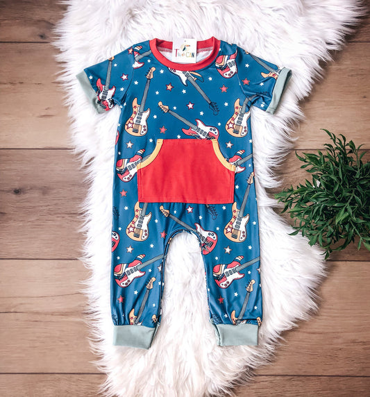 Electric Guitars Infant Romper by TwoCan