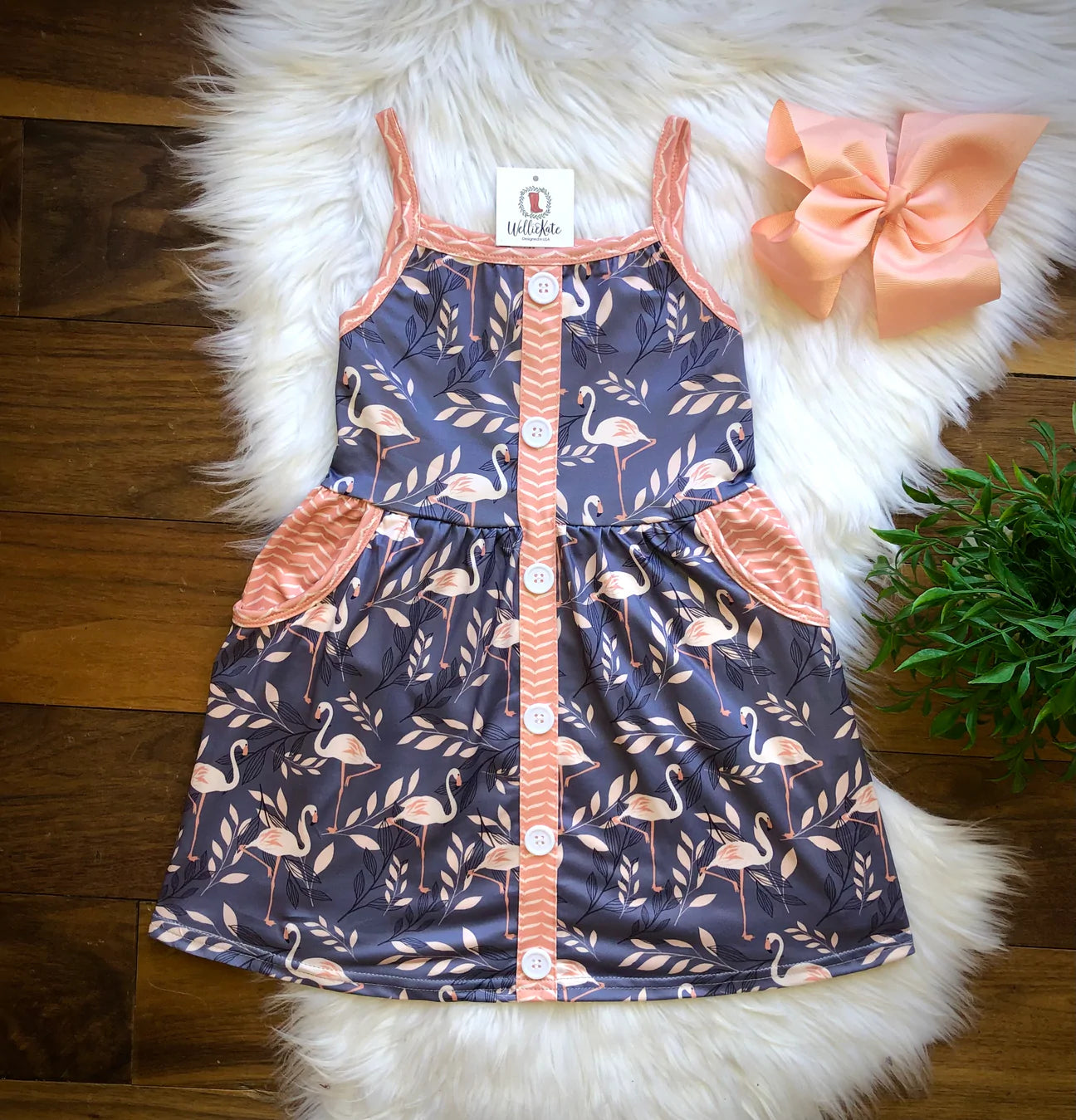 Fabulous Flamingo Dress by Wellie Kate