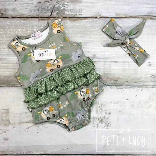 Silly Safari Infant Romper by Pete + Lucy