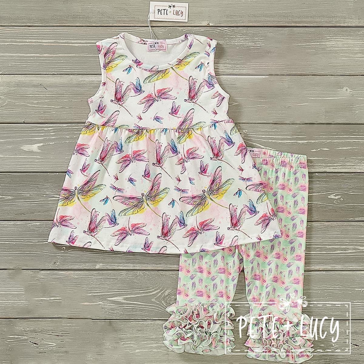 Watercolor Dragonfly 2-Piece Set by Pete + Lucy