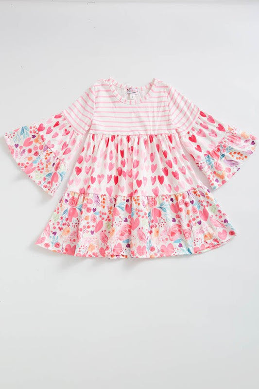 Floral & Hearts Dress by Clover Cottage