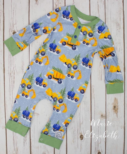 Winter Construction Infant Romper by Marie Elizabeth