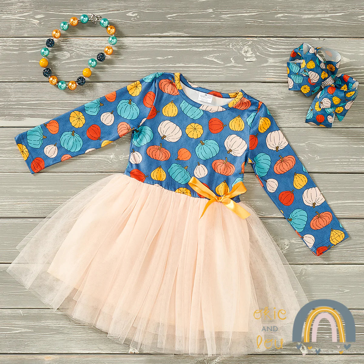 Pre-Order Happy Pumpkin Tulle Dress by Okie & Lou
