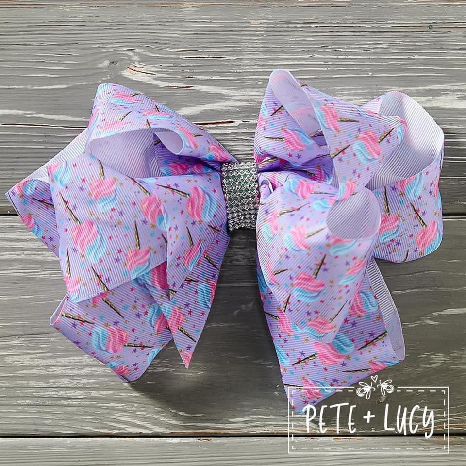 Cotton Candy Delight Deluxe Bow by Pete + Lucy