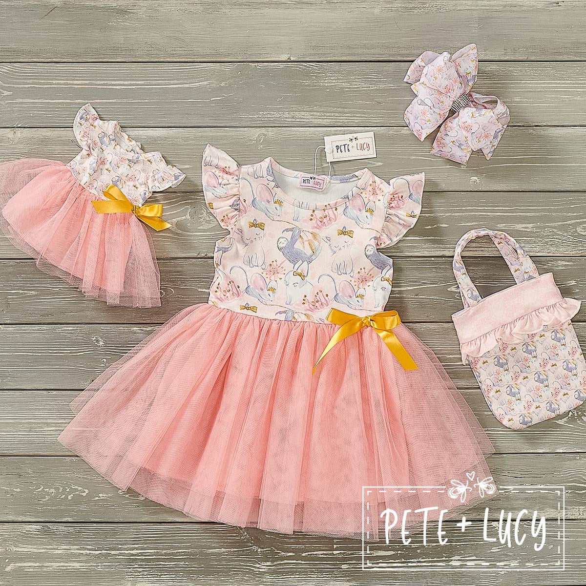 Furry Friends Tulle Dress by Pete + Lucy