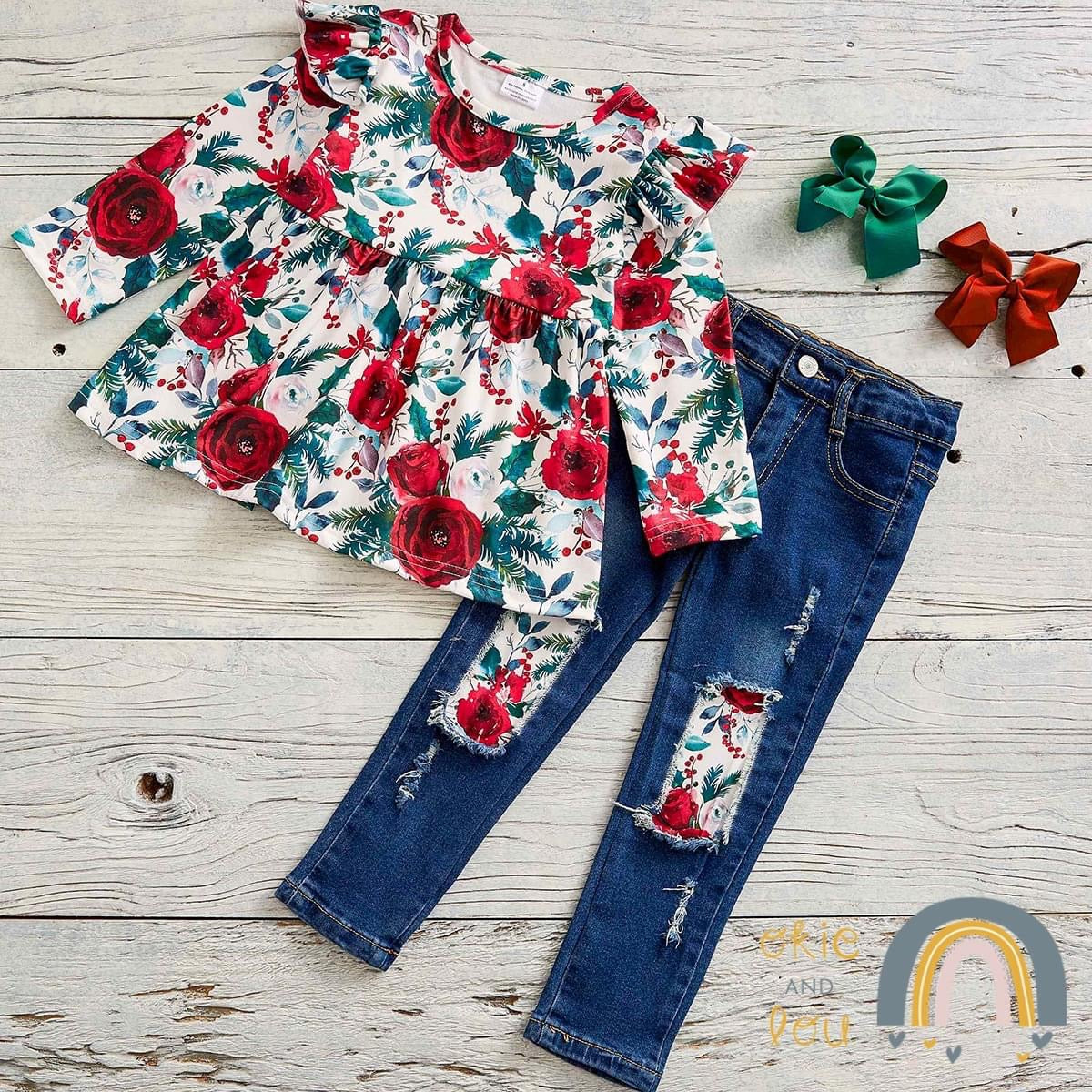 Winter Green Christmas Set by Okie & Lou