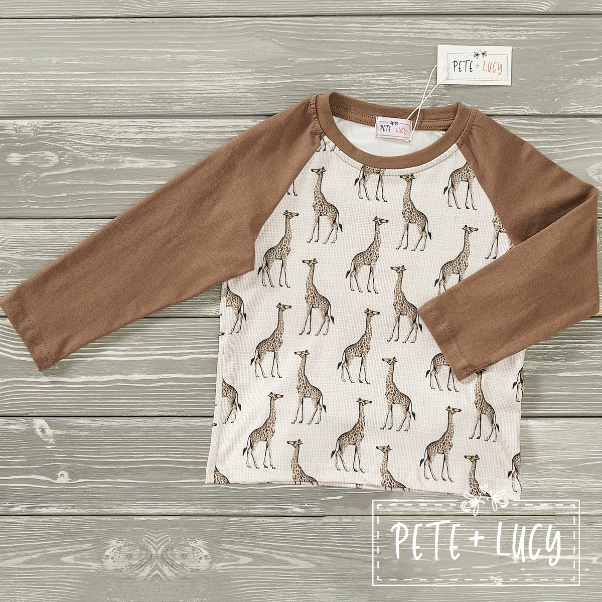 Tall As A Giraffe Tee by Pete + Lucy