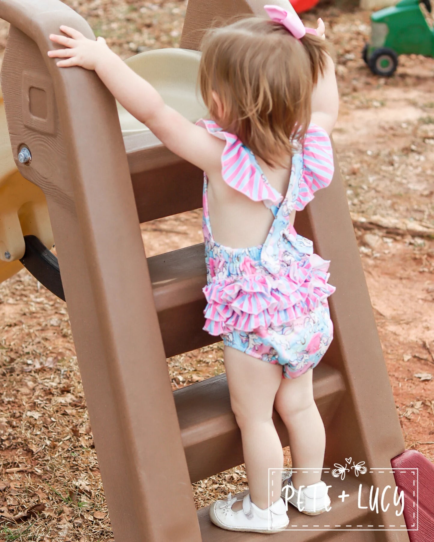Unicorn Dreams Infant Romper By Pete + Lucy
