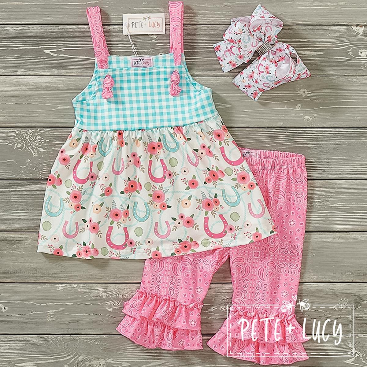 Horse Show Floral 2-Piece Set by Pete + Lucy