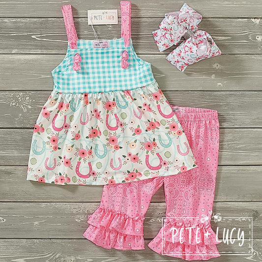 Horse Show Floral 2-Piece Set by Pete + Lucy