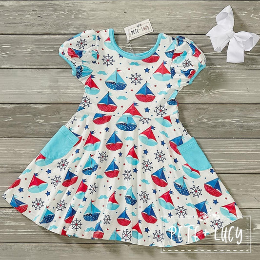 Pre-Order Come Sail With Me Dress by Pete + Lucy