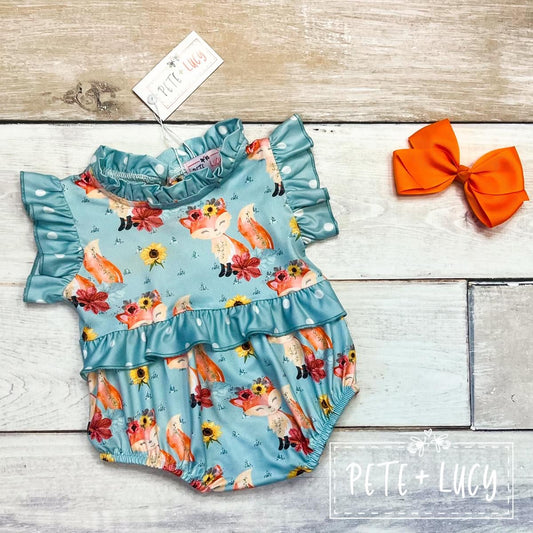 Happy Fox Infant Romper by Pete + Lucy