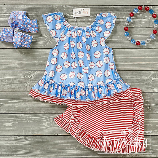 Pre-Order Batter, Batter, Swing Short Set By Pete + Lucy