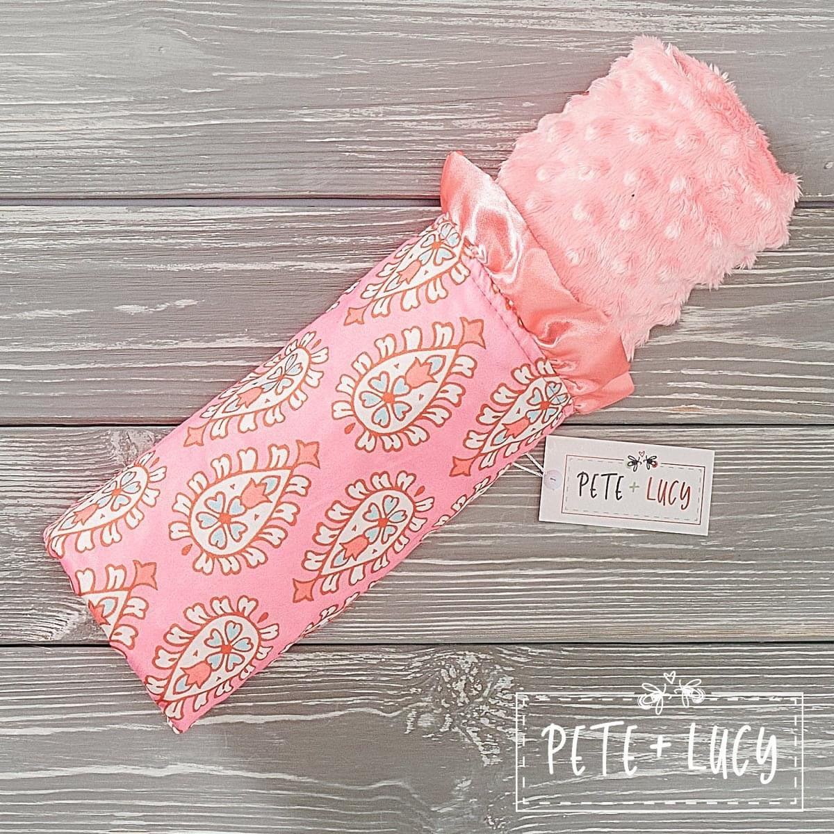 Peach Paisley Blanket by Pete + Lucy