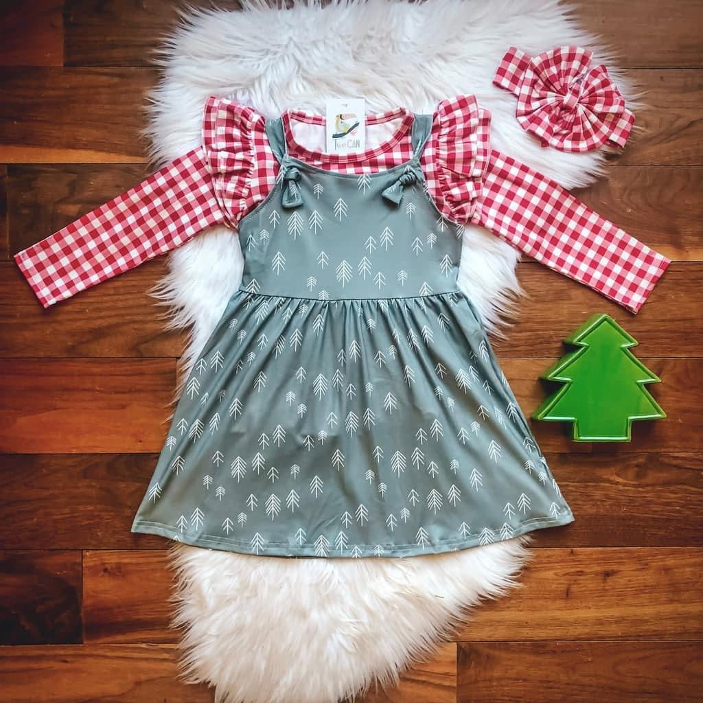 Pre-Order A Country Christmas Long Sleeve (2 Piece) Dress by TwoCan