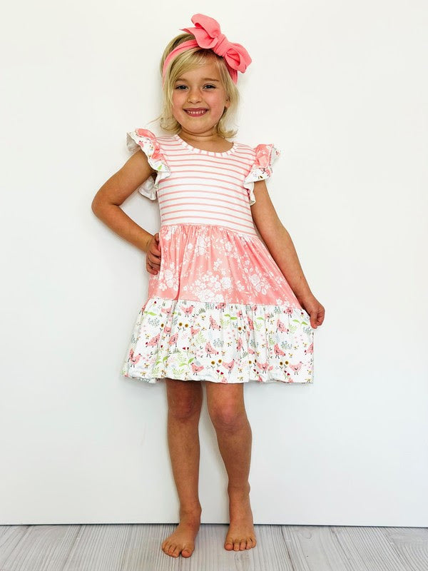 Floral Chicken Dress by Clover Cottage