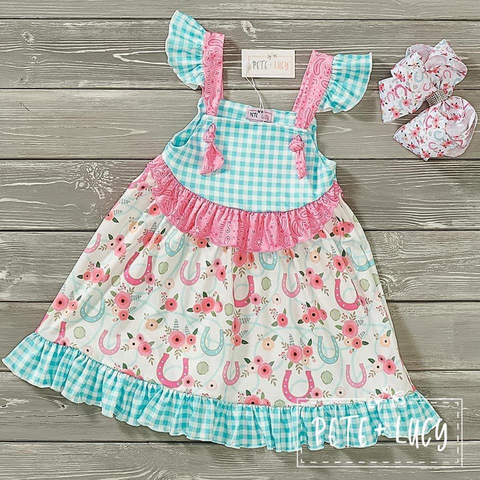 Horse Shoe Floral Dress by Pete + Lucy