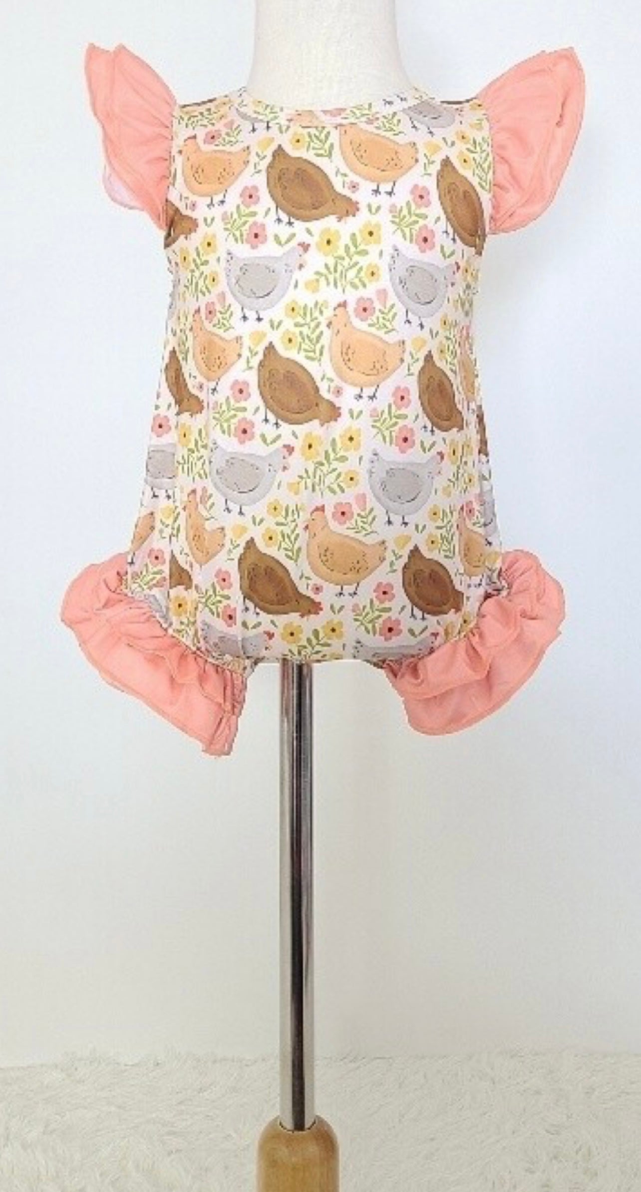 Hen Holler Baby Summer Romper by Clover Cottage