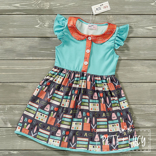 Pre-Order Back To School (Ready To Learn) Dress- Short Sleeve by Pete + Lucy