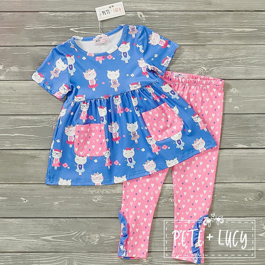 Lovely Meow 2-Piece Set by Pete + Lucy