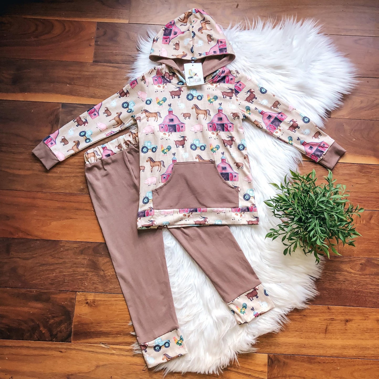 Pre-Order E-I-E-I-O Jogger Set by TwoCan