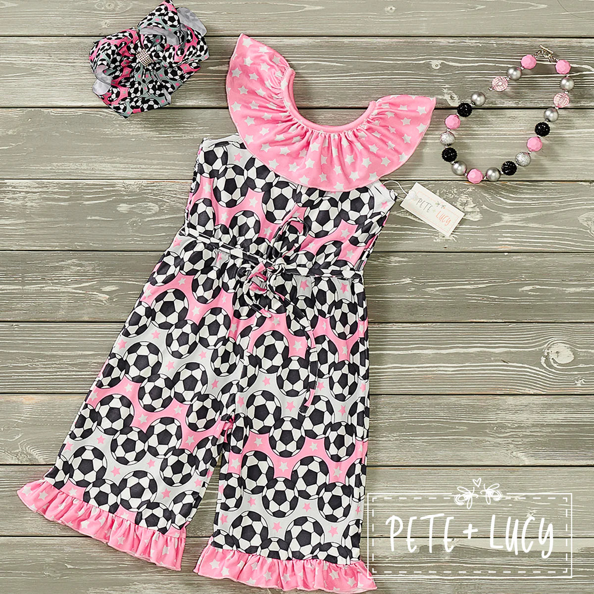 Star Soccer Jumpsuit ( Short Sleeve) by Pete + Lucy