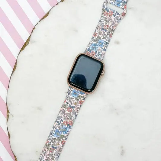 Garden Stroll Printed Silicone Smart Watch Band