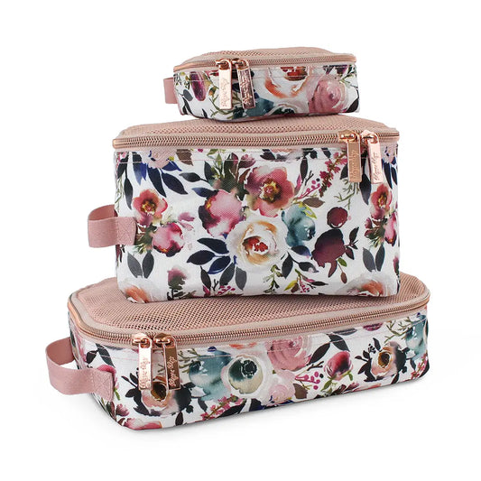 Blush Floral Pack Like a Boss Diaper Bag Packing Cubes