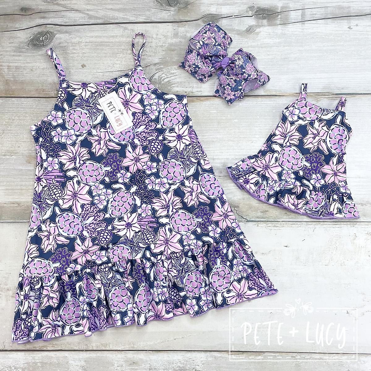 Tropical Turtle Dress by Pete + Lucy