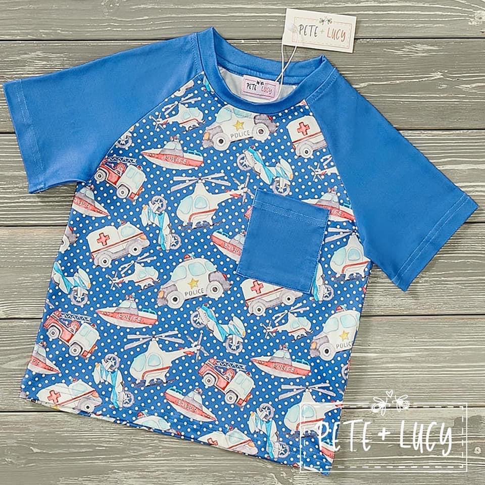 Rescue Me Boys Tee (short sleeve) by Pete + Lucy