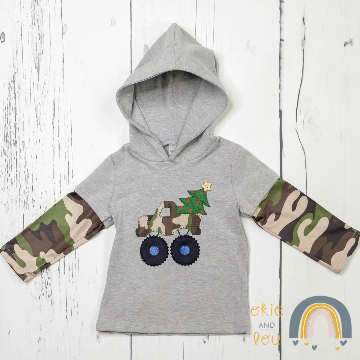 Christmas Camo Hoodie by Okie & Lou