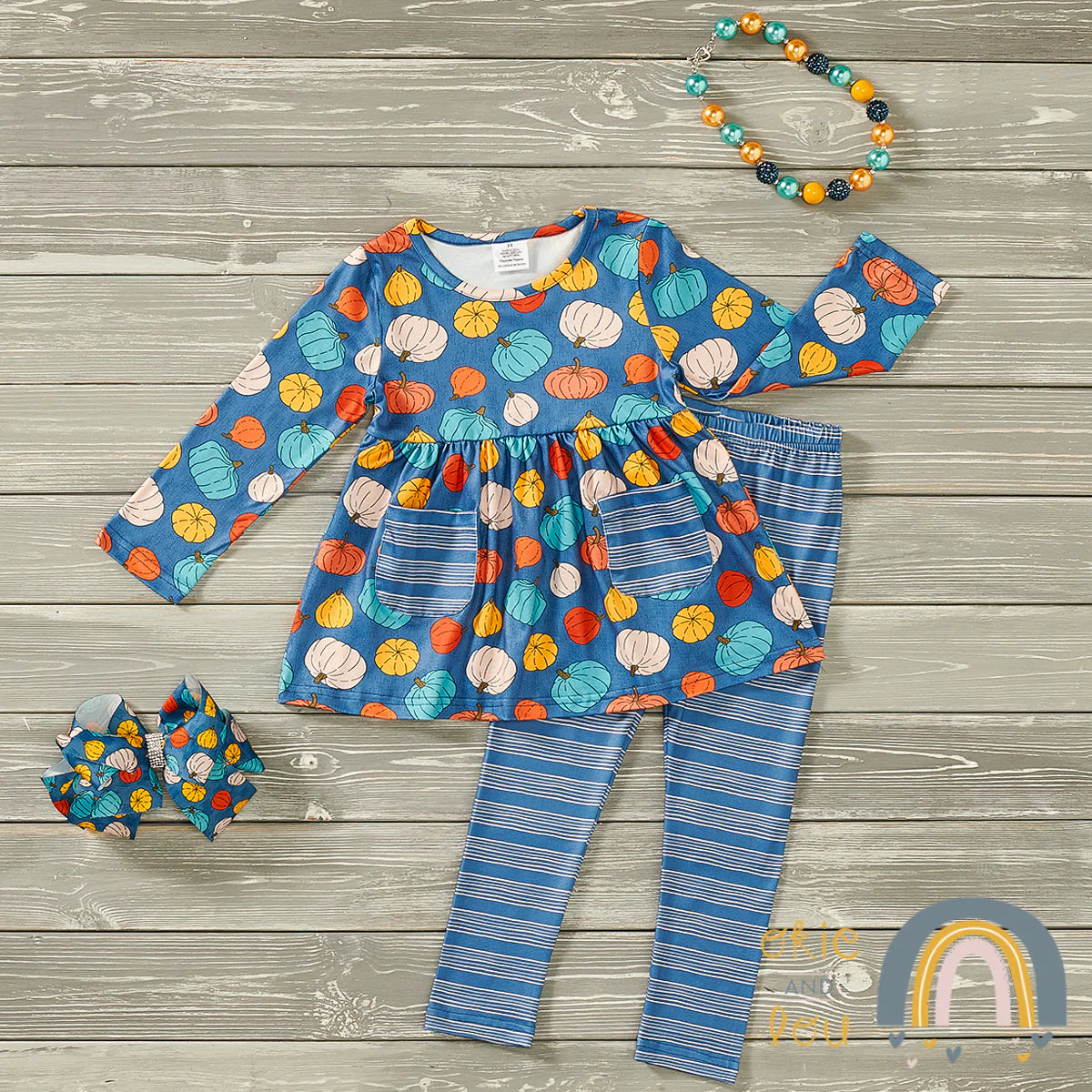 Pre-Order Happy Pumpkin 2-Piece Set by Okie & Lou