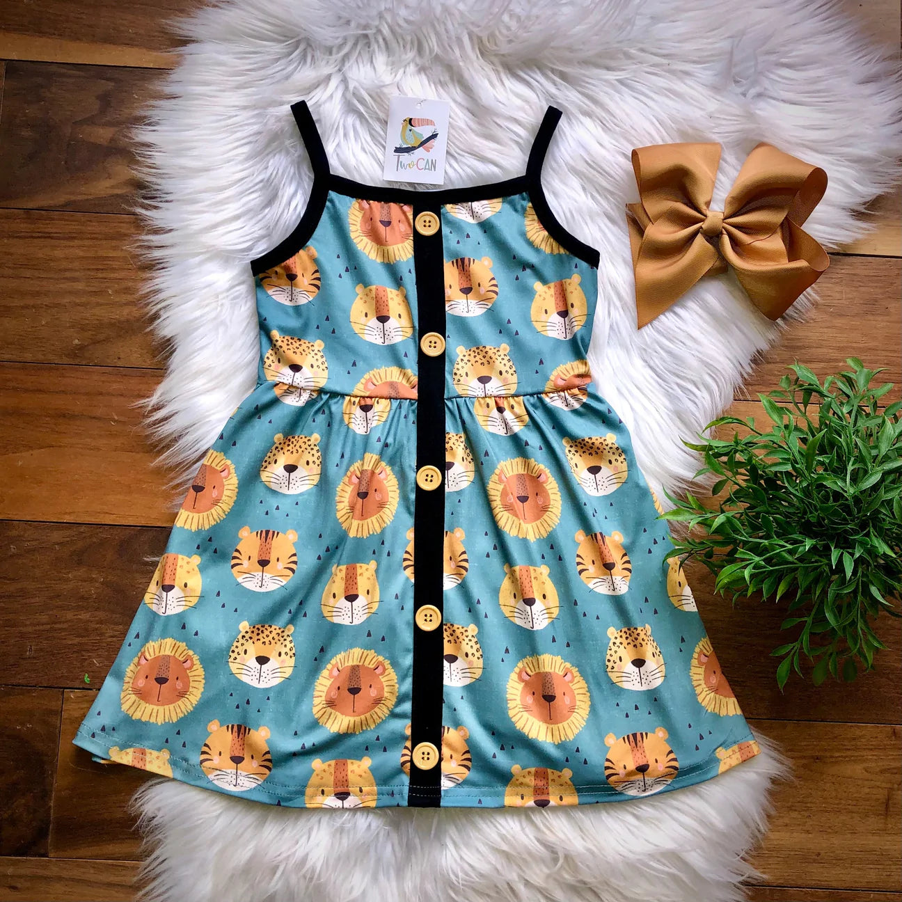 Zoo Cats Dress by TwoCan