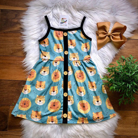 Zoo Cats Dress by TwoCan
