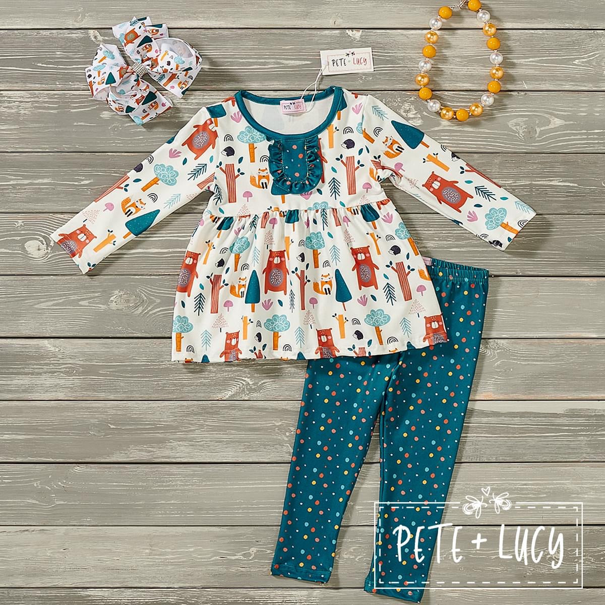 Trees & Dots 2-Piece Set by Pete + Lucy