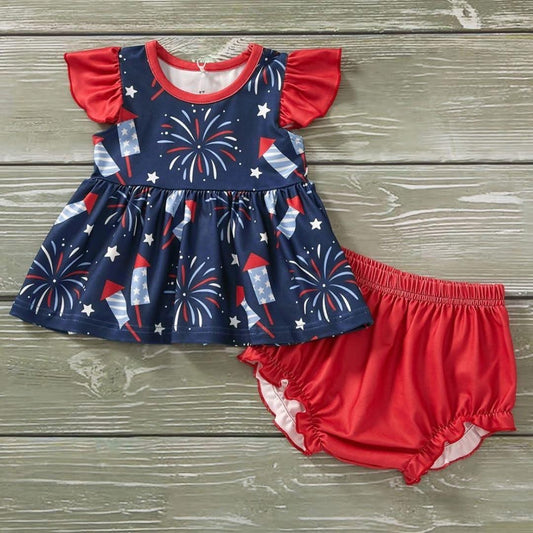 Pre-Order Firecracker Bloomer Set By Pete + Lucy