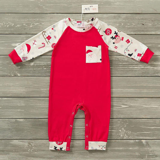 Pre-Order Santa’s Sleigh Infant Romper by Pete + Lucy