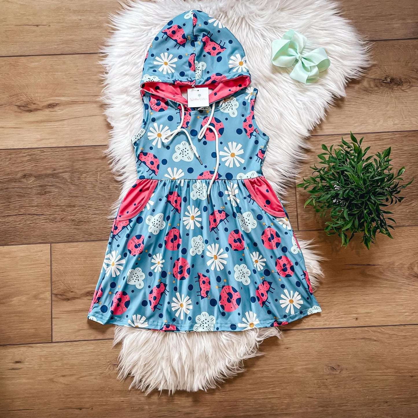 Ladybug Hooded Dress by Wellie Kate