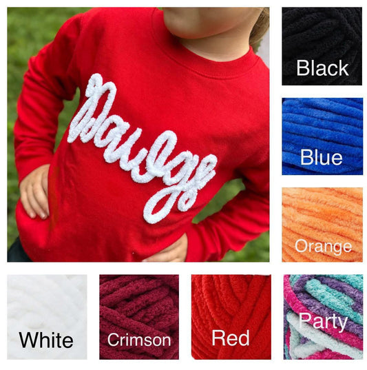 Yarn Embroidered Sweatshirt