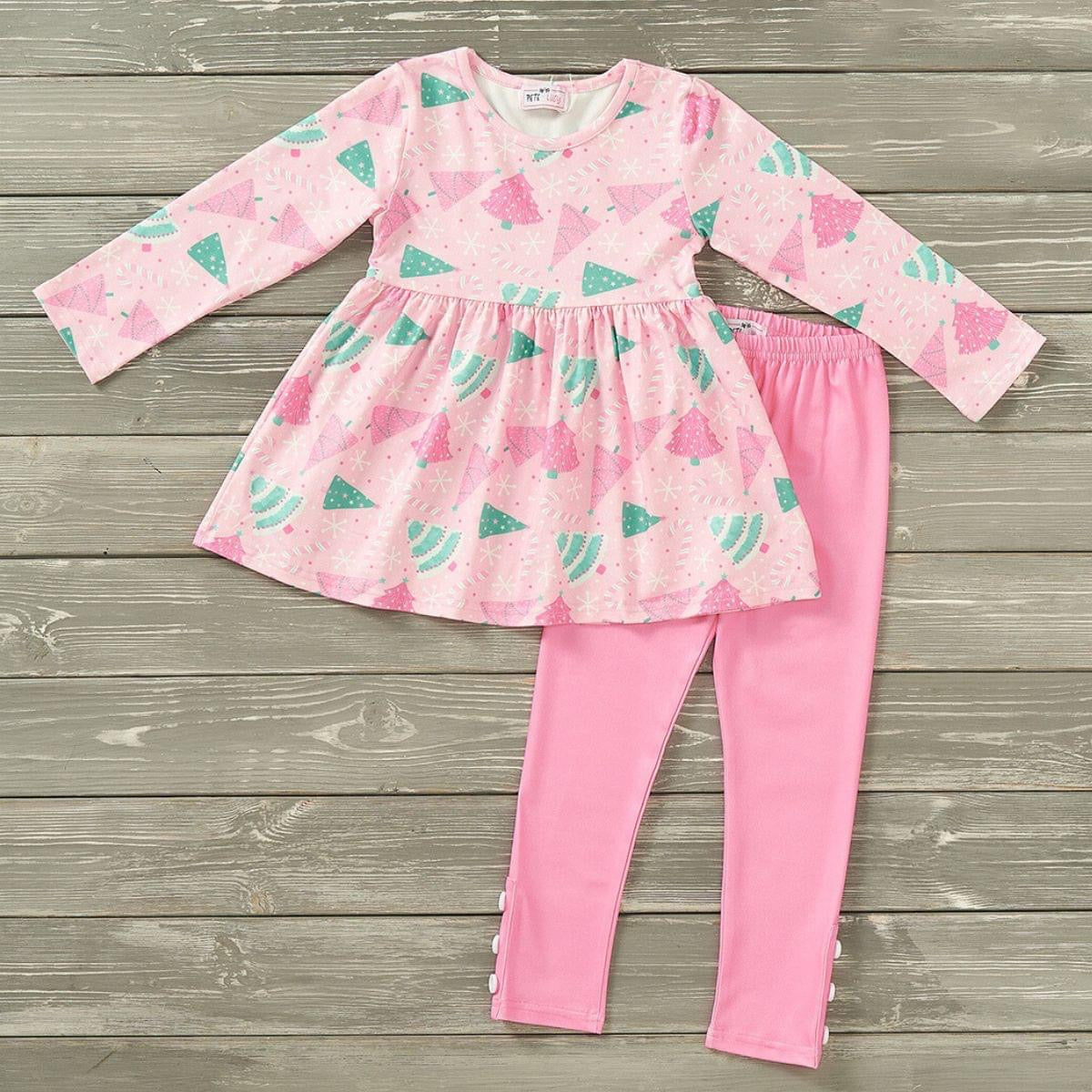 Frosted Pink Pants Set by Pete + Lucy