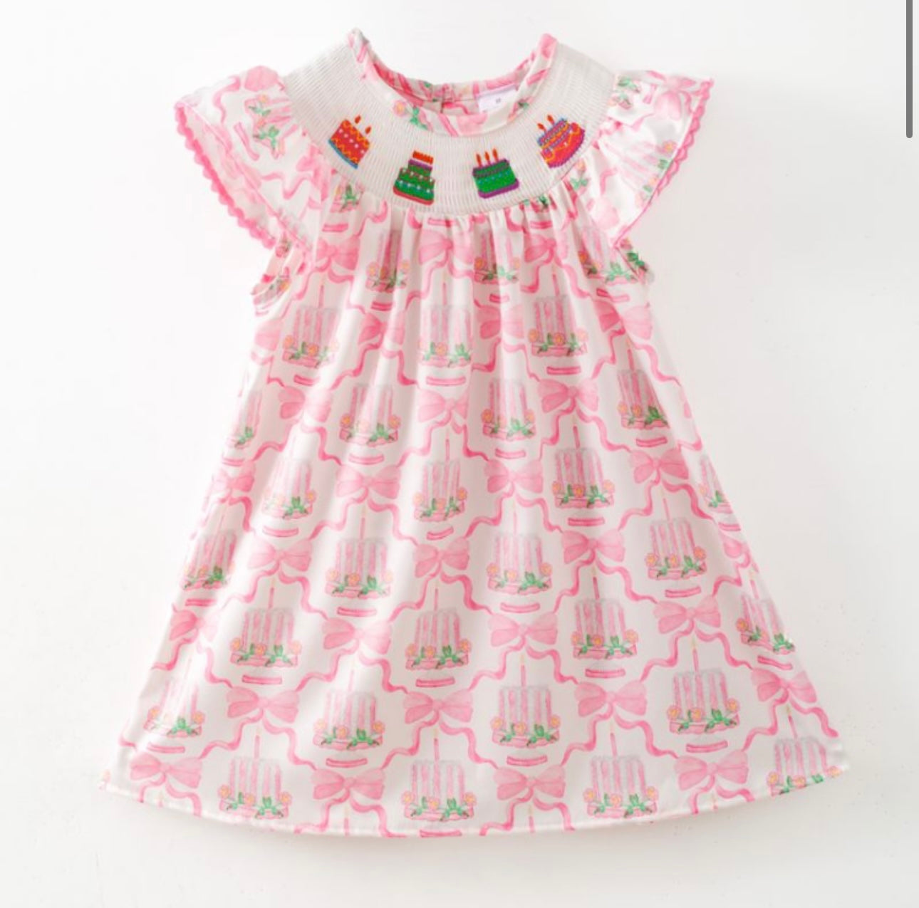 Birthday Cake Smocked Dress By Clover Cottage