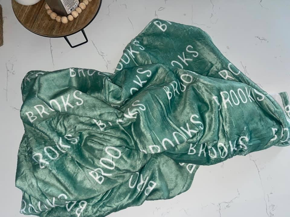 Custom Baby Name Blanket