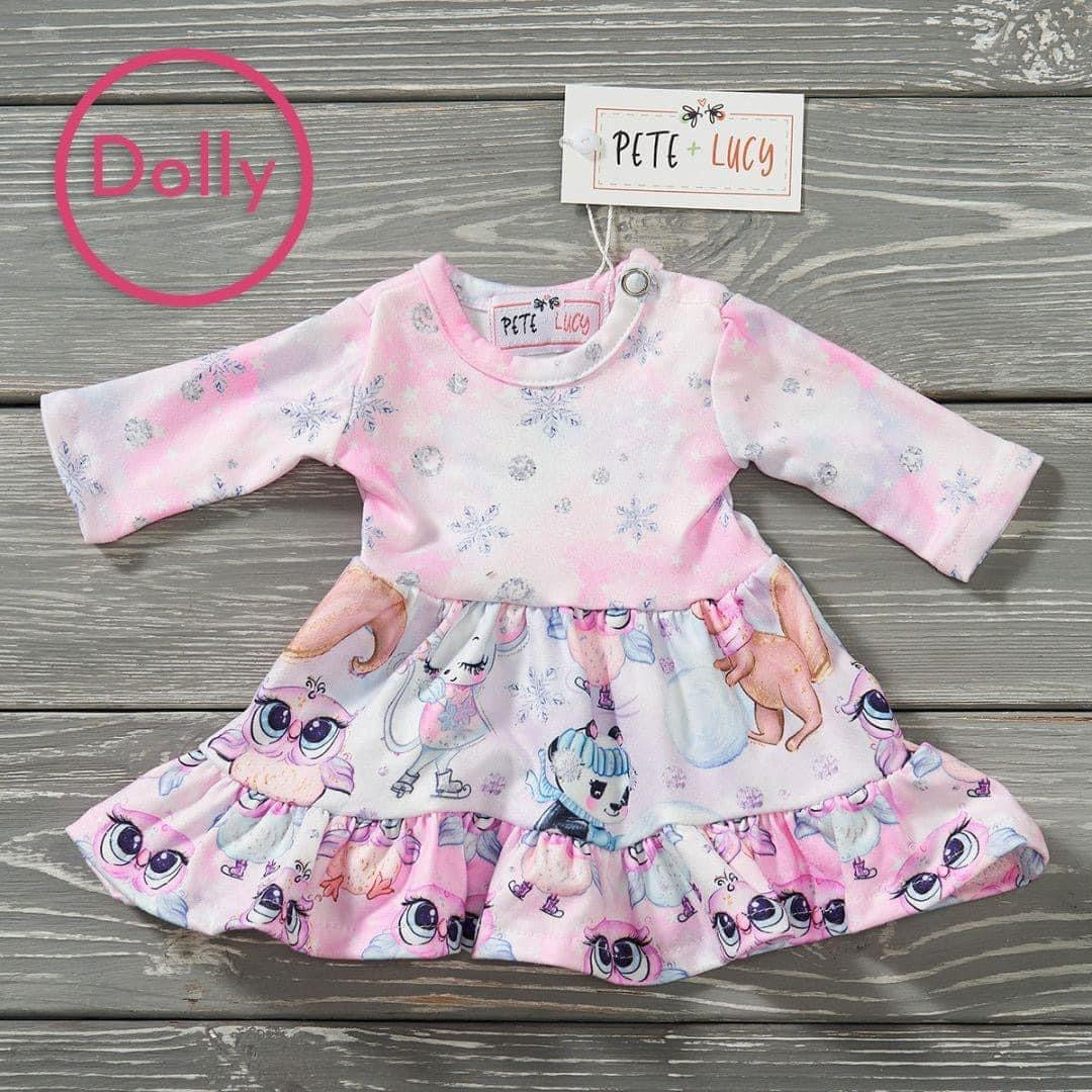 Frosty Friends Dolls Dress by Pete + Lucy